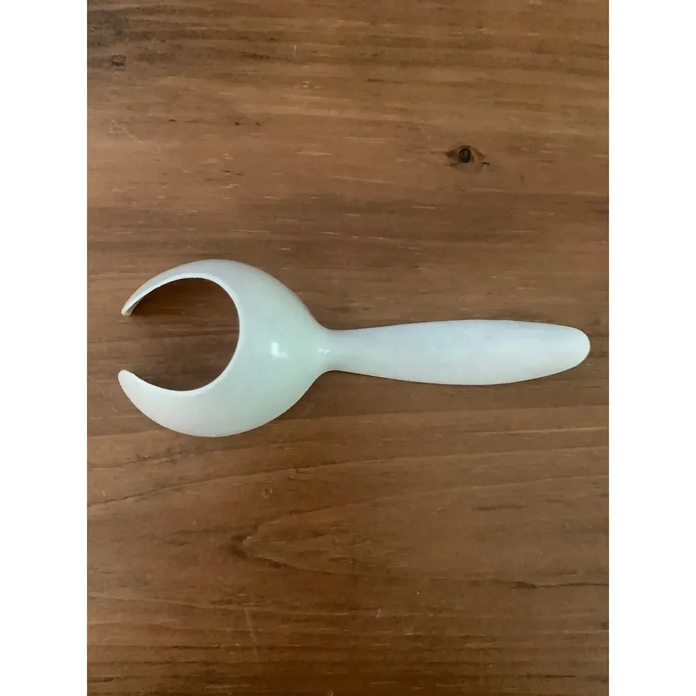 Tupperware Hard Boiled Egg Lifter Scoop Light Grey Beige Speckled